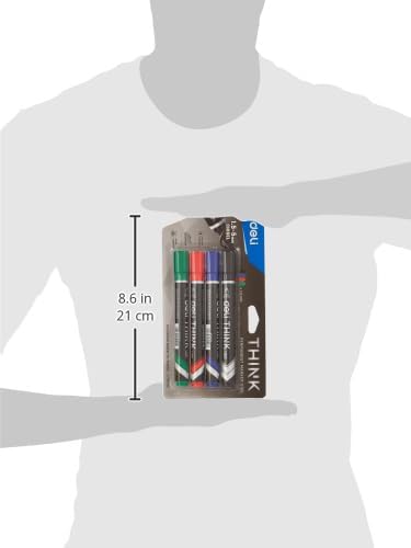 Marker Pen Set(12pcs) – Red, Blue & Black, 3PCS – Permanent & Smooth Writing