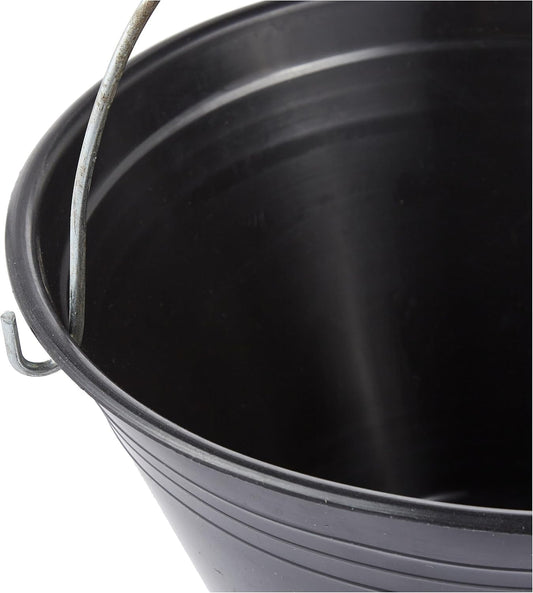 PVC Bucket – Black – Durable Plastic Utility Bucket for Home, Cleaning, and Industrial Use