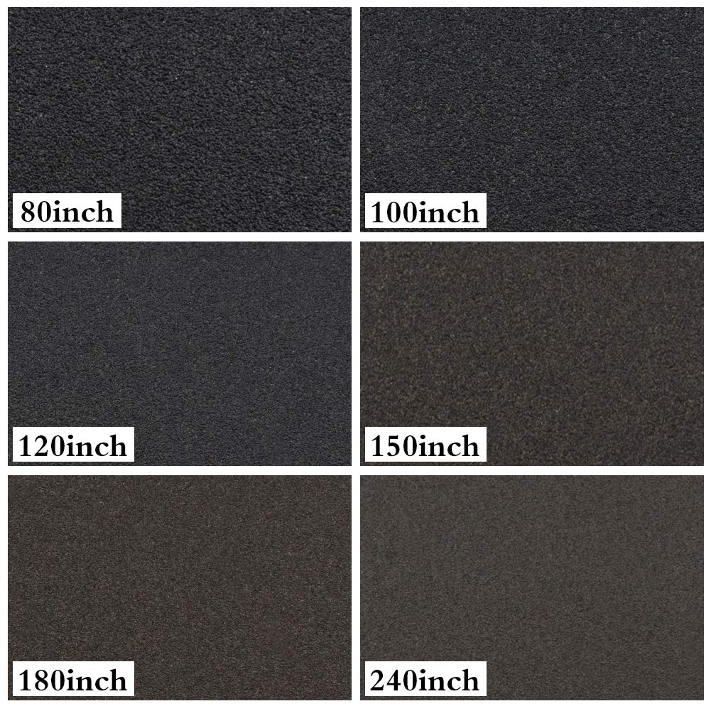 Sandpaper Sheets 9 x 11 Inch,Waterproof Sandpaper Set – 80, 120, 150, 320 Grits | Wet & Dry Abrasive Sheets for Smooth Finishing and Polishing