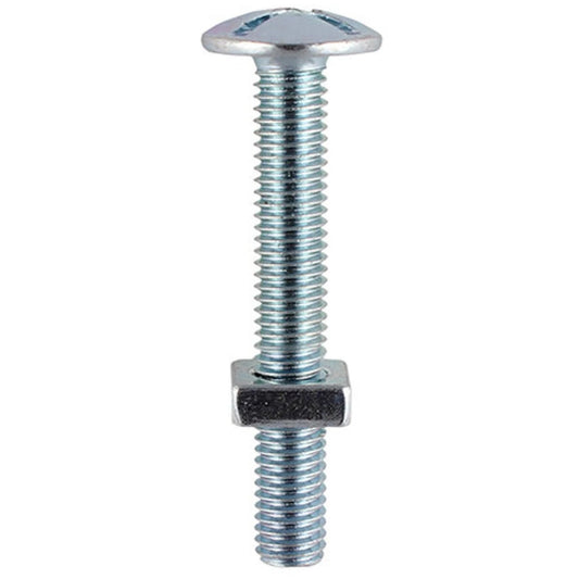 G.I Roofing Bolt 6mm x 1/2" – Galvanized Iron Bolt with Nut for Roofing & Sheet Fixing