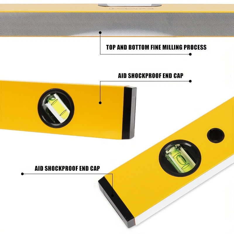 Spirit Level 18" – Precision Aluminum Measuring Tool for Construction & DIY Projects