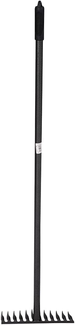 Garden Rake 120cm – Heavy-Duty Garden Fork Tool with Rust-Resistant Steel Tines & Long Handle for Lawn & Soil Care