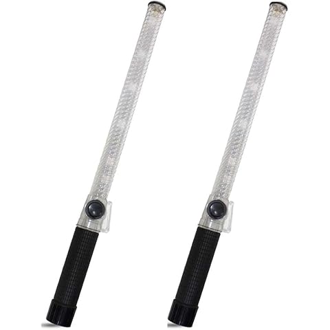 Traffic Baton Light (Red) – Handheld Flashing & Steady Safety Warning Stick for Traffic Control, Parking, and Night Visibility