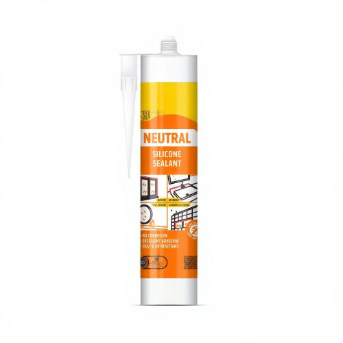 Neutral Silicone Sealant Clear 280ML – High-Performance, Odor-Free Waterproof Adhesive for Metal, Plastic, Glass & Masonry