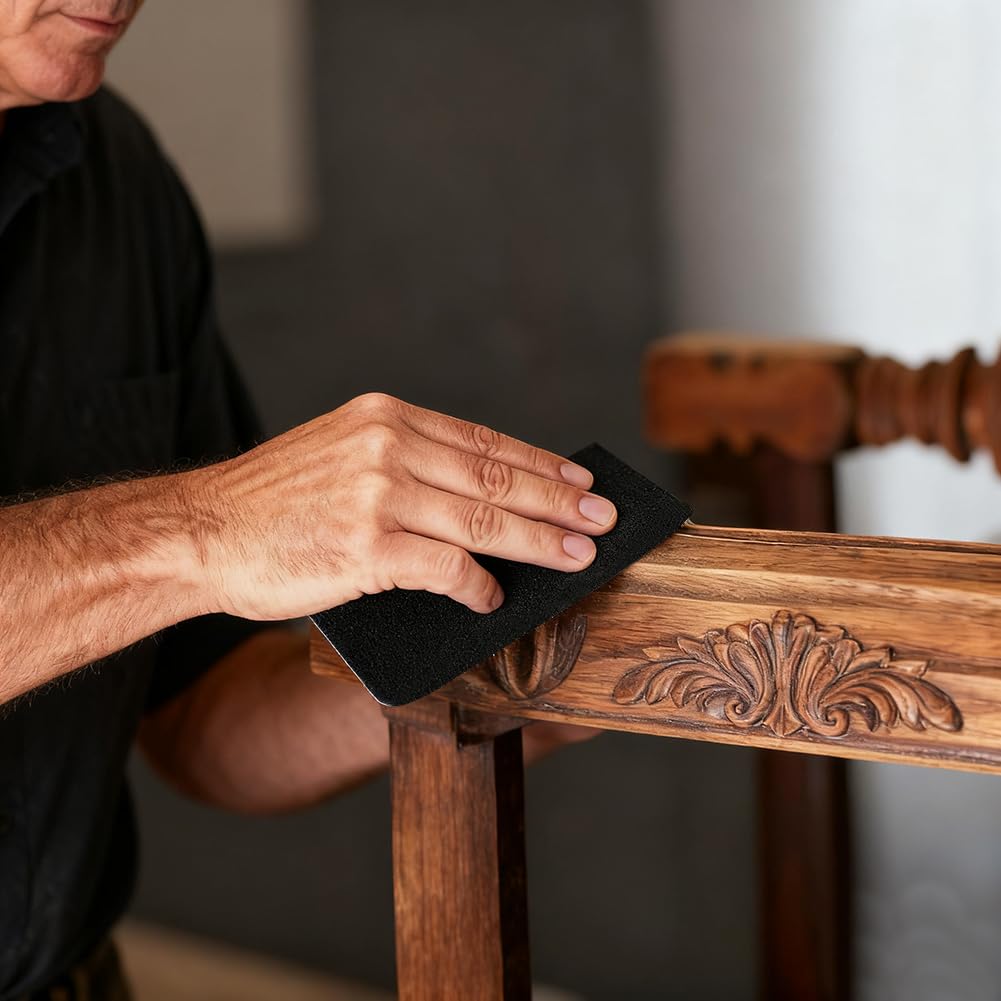 Sandpaper Sheets 9 x 11 Inch,Waterproof Sandpaper Set – 80, 120, 150, 320 Grits | Wet & Dry Abrasive Sheets for Smooth Finishing and Polishing