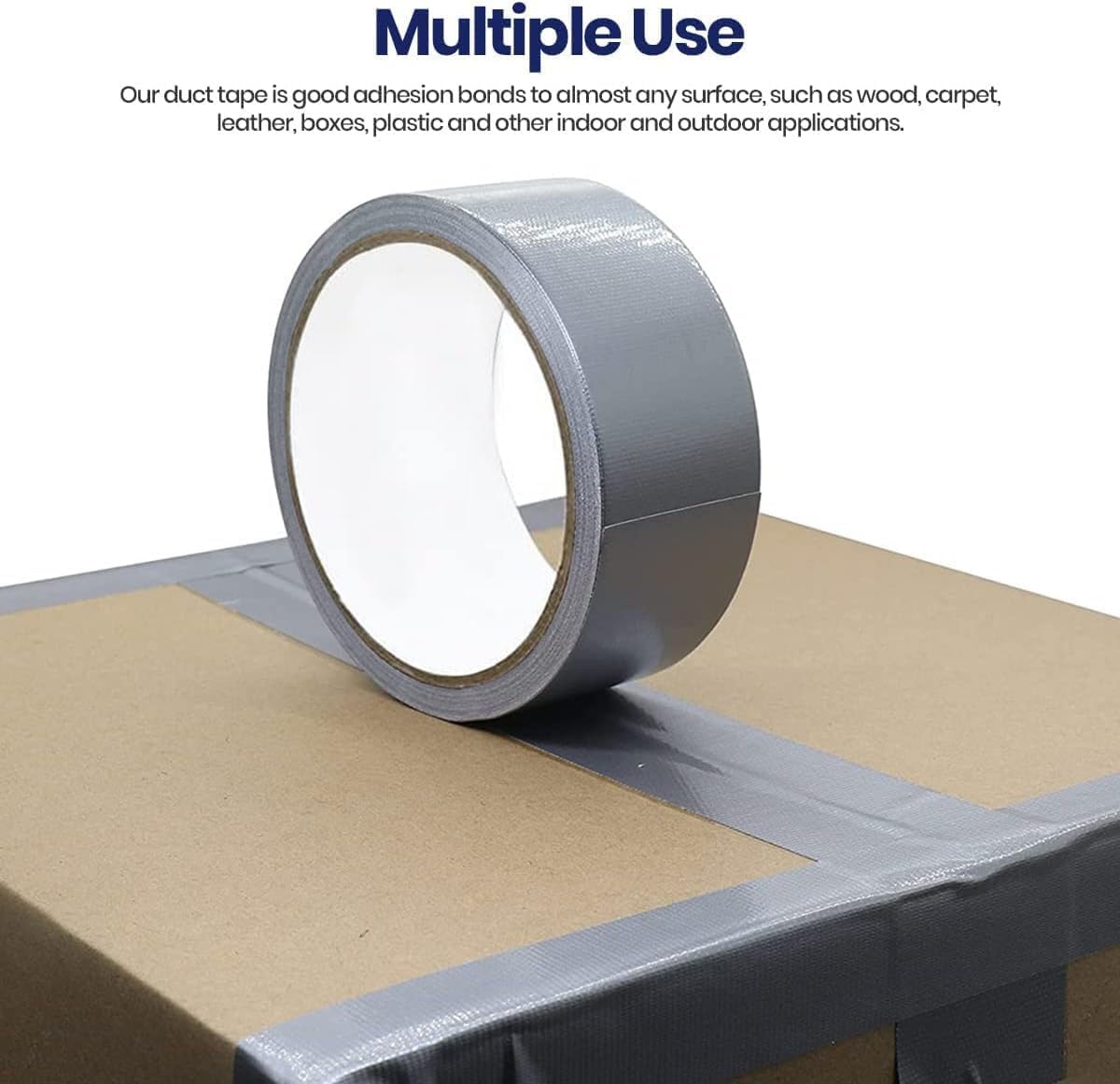 Duct Tape 2" x 12 Yard (24pcs)– Heavy-Duty Waterproof Repair & Sealing Tape for Multi-Purpose Use