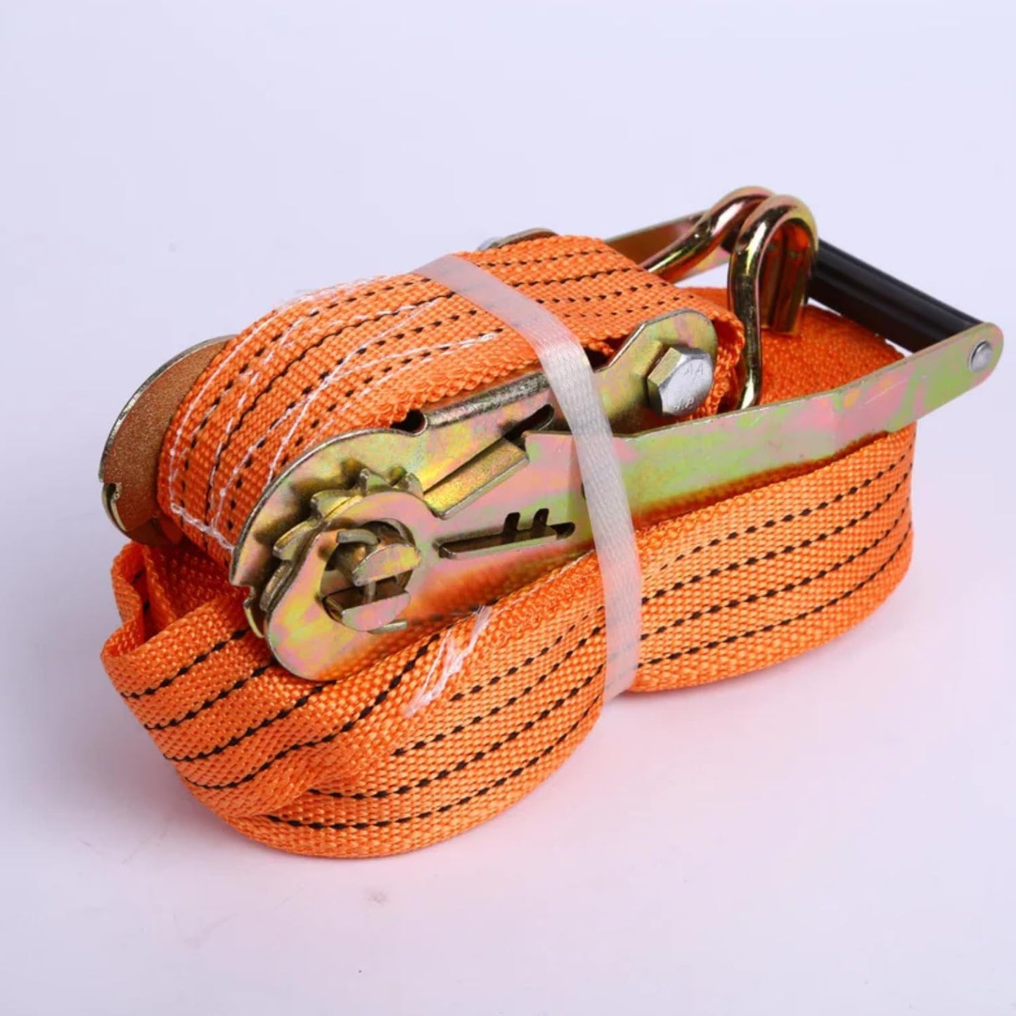 Cargo Lashing Belt 2-Inch x 10M – Heavy-Duty Polyester Tie Down Strap with J Hooks, 2000da Force for Trailers, Cars & Motorcycles