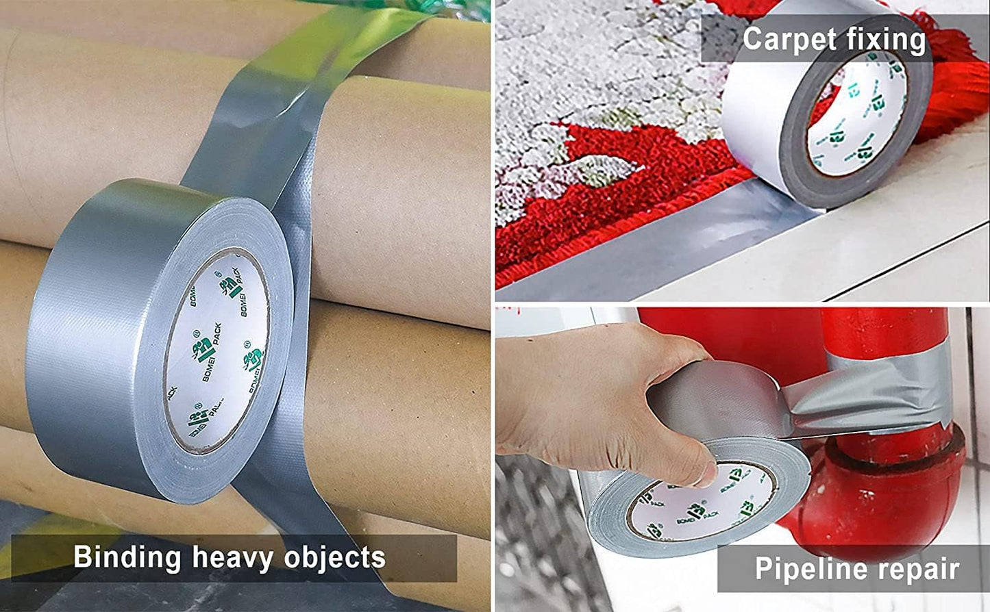 Duct Tape 2" x 12 Yard (24pcs)– Heavy-Duty Waterproof Repair & Sealing Tape for Multi-Purpose Use