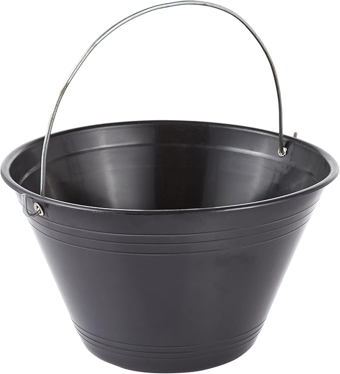PVC Bucket – Black – Durable Plastic Utility Bucket for Home, Cleaning, and Industrial Use