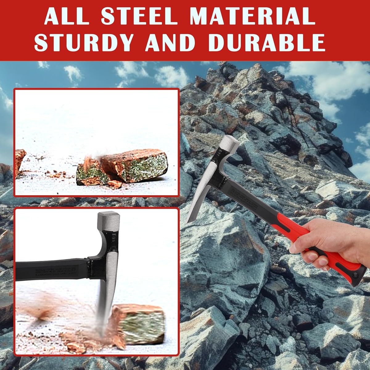 Mason Hammer 500g – Durable Bricklaying Hammer for Construction & Masonry Work