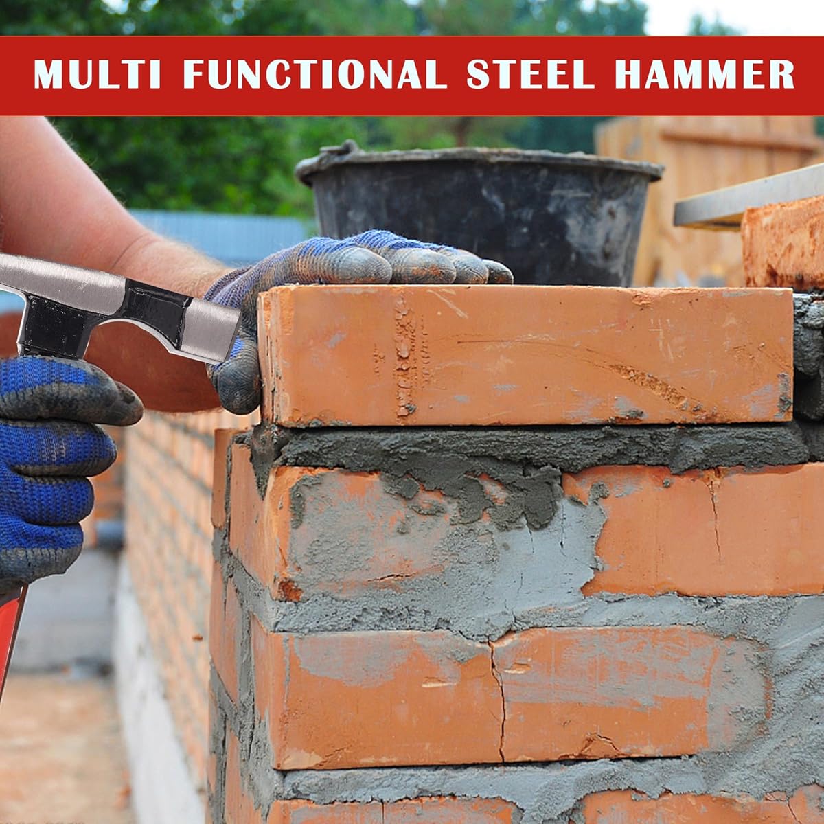 Mason Hammer 500g – Durable Bricklaying Hammer for Construction & Masonry Work
