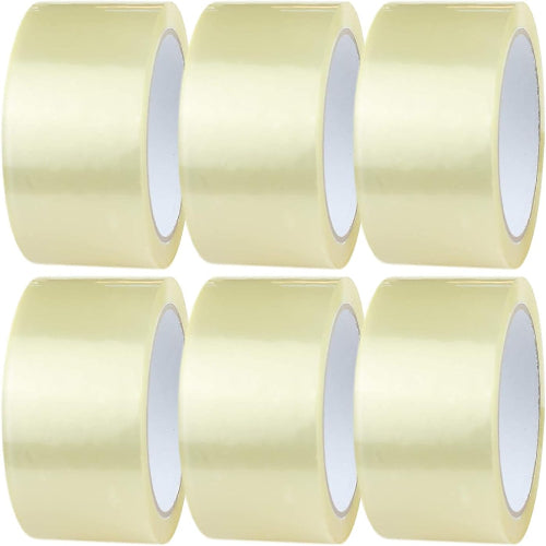 Clear Tape 2" x 50 Yard – Heavy-Duty Transparent Packing Tape for Shipping & Box Sealing