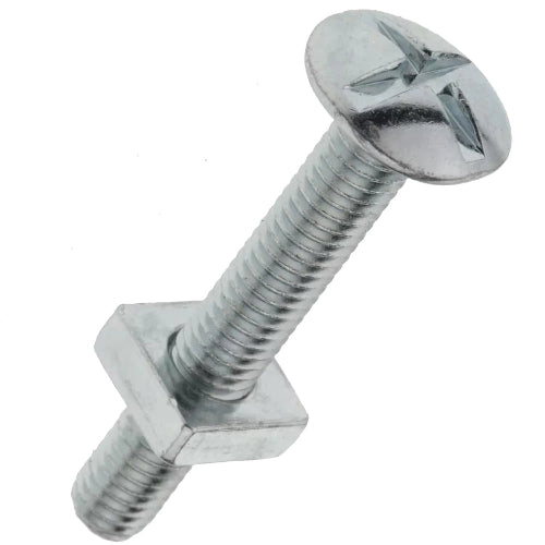 G.I Roofing Bolt 6mm x 1/2" – Galvanized Iron Bolt with Nut for Roofing & Sheet Fixing