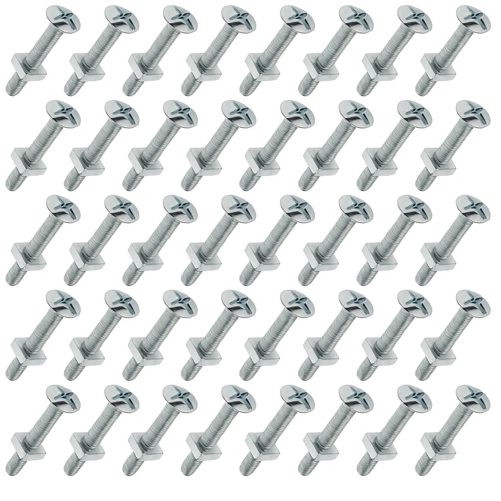G.I Roofing Bolt 6mm x 1/2" – Galvanized Iron Bolt with Nut for Roofing & Sheet Fixing