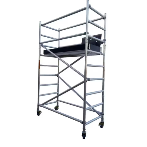 Aluminium Scaffolding Mobile Tower – Lightweight Portable Work Platform (L1.80 x W0.80 x H4.20/3.20/2.20m)