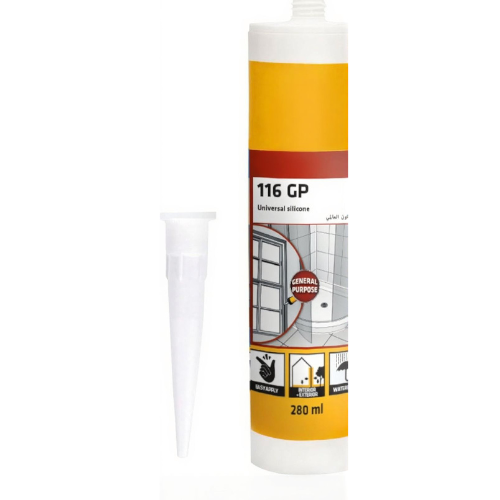 Universal Multipurpose Silicone Sealant – White Acetoxy – For Glazing, Sealing & Weatherproofing Applications