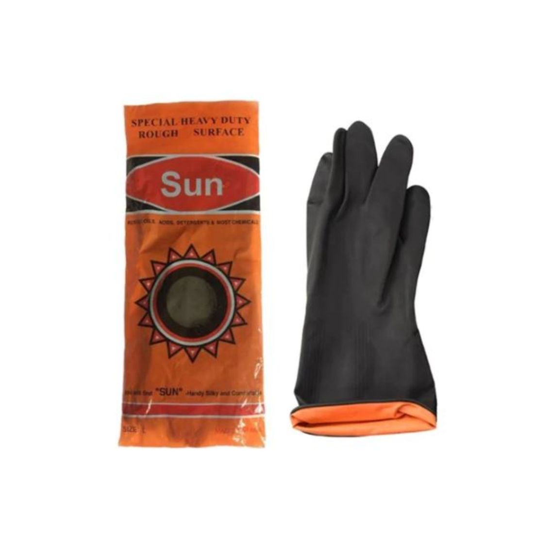 Rubber Hand Gloves – Durable, Waterproof & Reusable Gloves for Cleaning, Kitchen, and Industrial Use