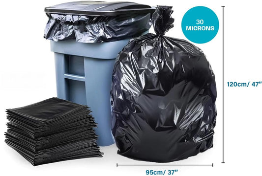 Garbage Bag 95 x 120 cm – (84pcs)Heavy-Duty 14kg Trash & Waste Disposal Bag