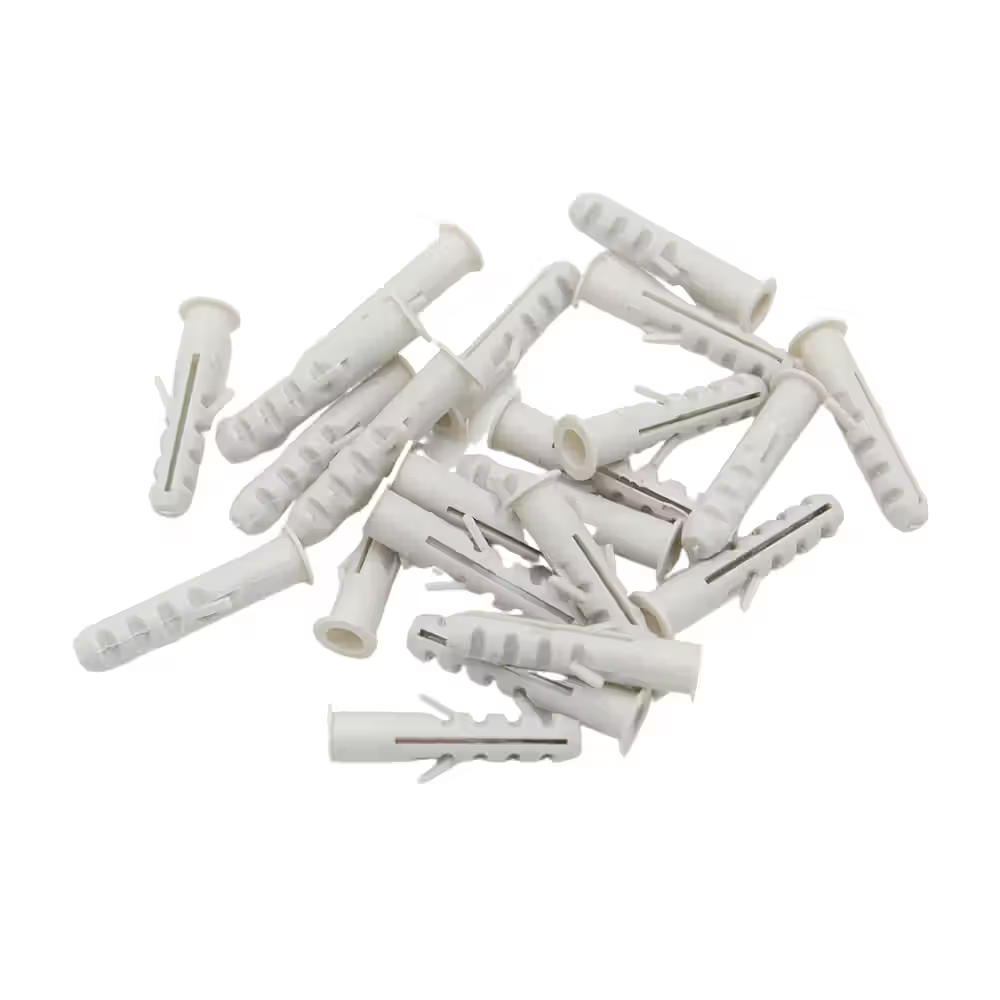 Plug 6mm – 100PC Pack Durable Wall Anchors for Concrete, Brick & Masonry