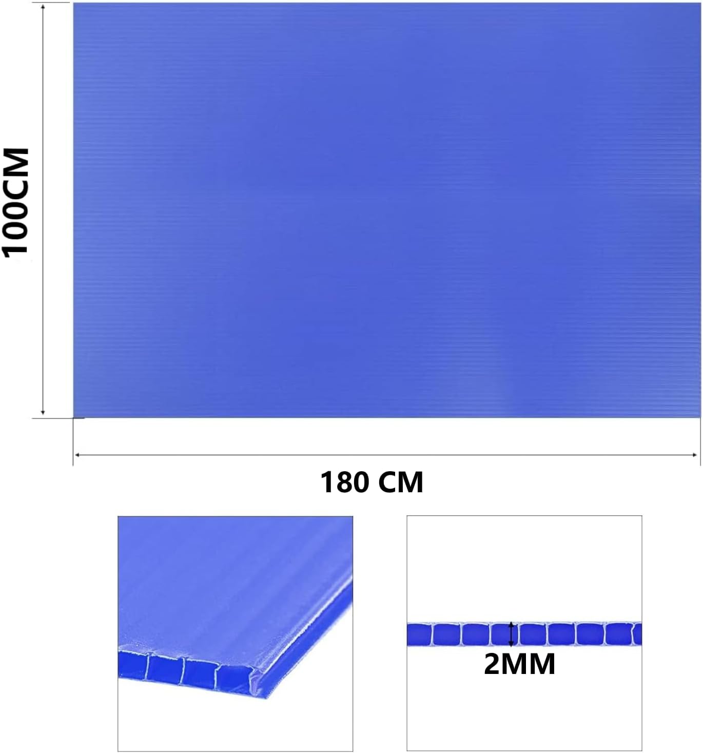Blue Tile Protection Sheet 2mm – Heavy-Duty Floor & Surface Protection Sheet for Construction and Renovation